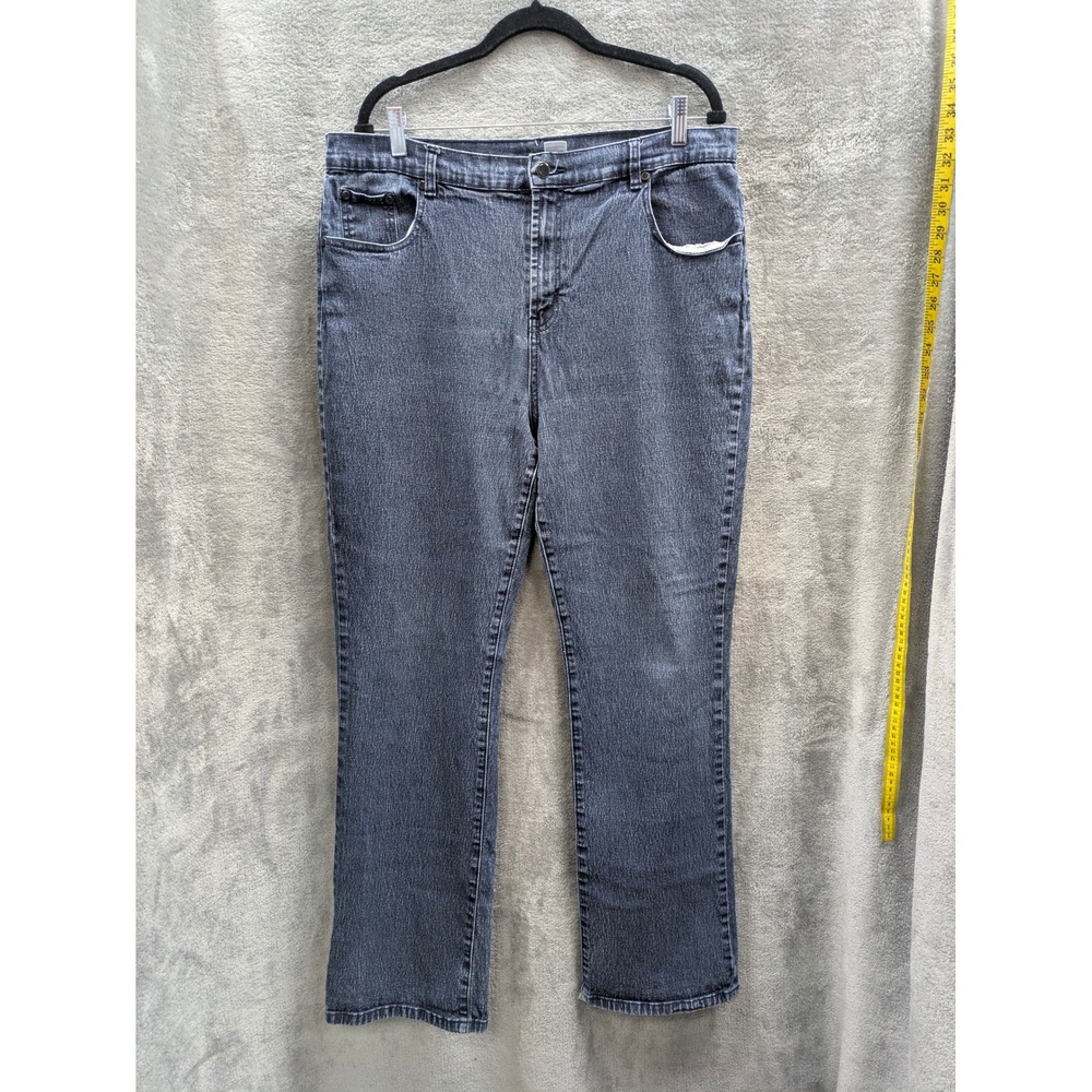 Bootcut Jeans Womens 16T Tall High Rise Destroyed Hem Casual‎ Normcore